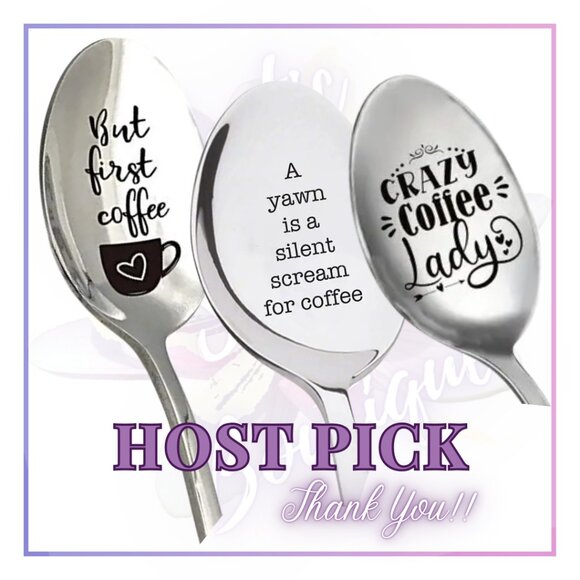 3pc Comical Stainless Steel Spoon Women's Gift Set. - Picture 2 of 10